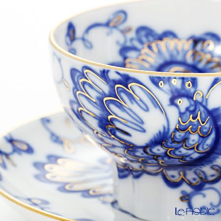 ロシア食器 インペリアル・ポーセリン シンギングガーデン ティーカップ＆ソーサー 250ml（マーキー）