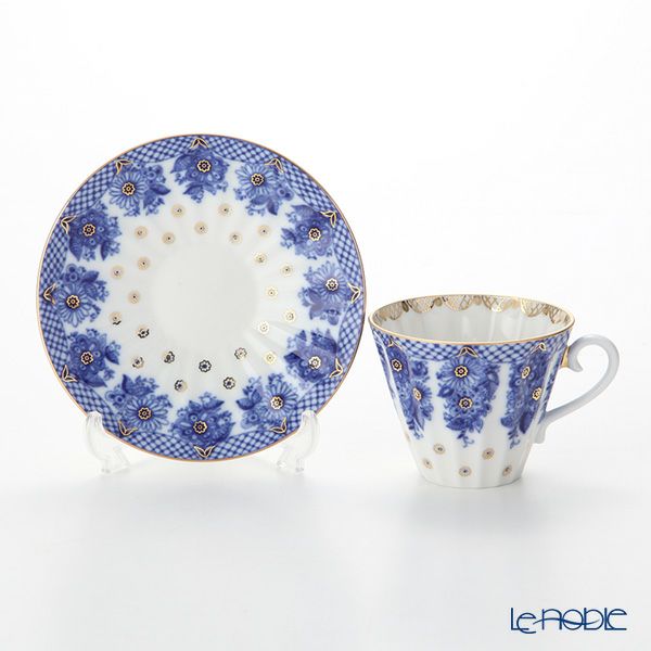 ロシア食器 インペリアル・ポーセリン ブライズメイド ティーカップ＆ソーサー（ラジアル） 250ml