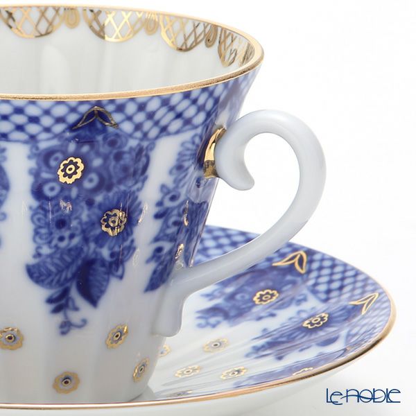 ロシア食器 インペリアル・ポーセリン ブライズメイド ティーカップ＆ソーサー（ラジアル） 250ml