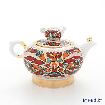 ロシア食器 インペリアル・ポーセリン レッドルースター ティーポット セット（1.8L／250ml）