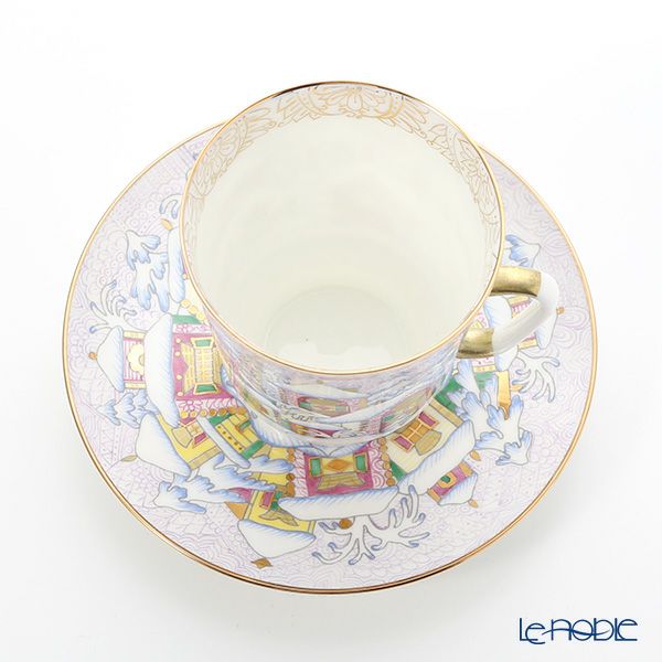 ロシア食器 インペリアル・ポーセリン ウインターデイ ティーカップ＆ソーサー（メイ） 165ml