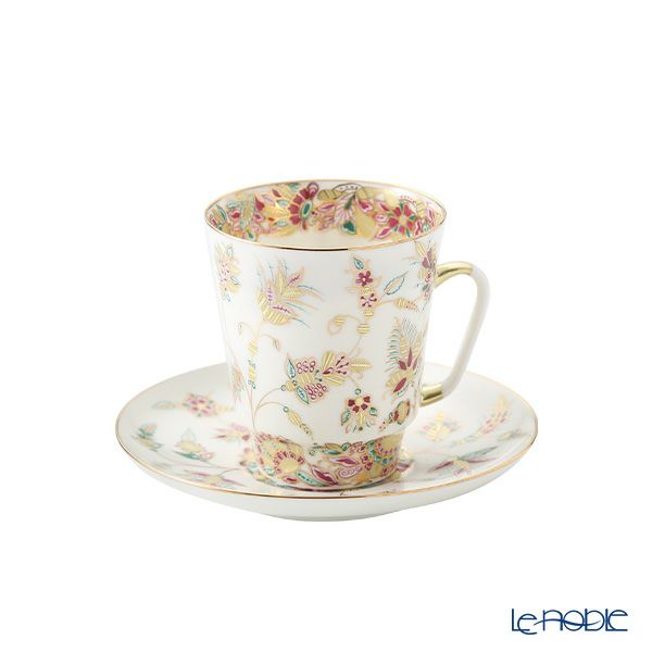 ロシア食器 インペリアル・ポーセリン ゴールデントウィッグ ティーカップ＆ソーサー（メイ） 165ml