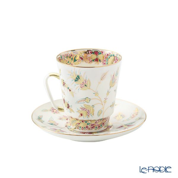 ロシア食器 インペリアル・ポーセリン ゴールデントウィッグ ティーカップ＆ソーサー（メイ） 165ml