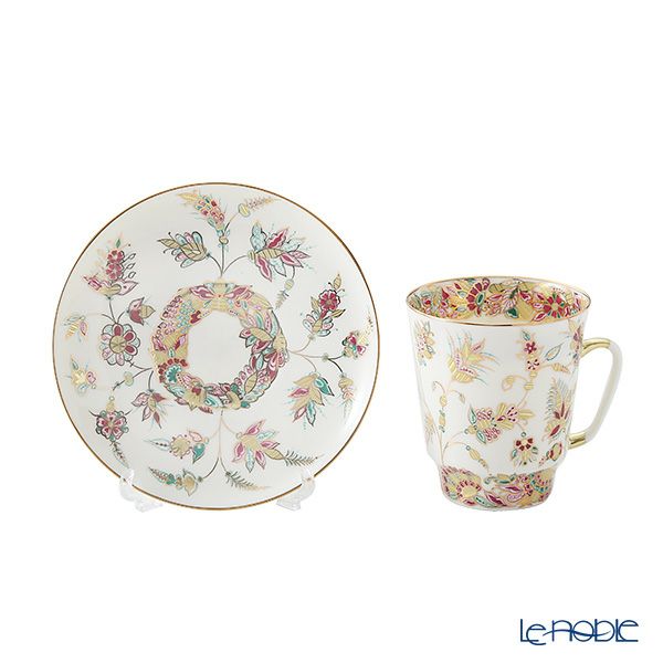 ロシア食器 インペリアル・ポーセリン ゴールデントウィッグ ティーカップ＆ソーサー（メイ） 165ml