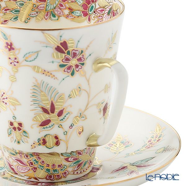 ロシア食器 インペリアル・ポーセリン ゴールデントウィッグ ティーカップ＆ソーサー（メイ） 165ml