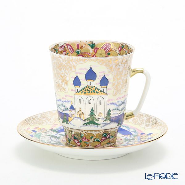 ロシア食器 インペリアル・ポーセリン ロシア ティーカップ＆ソーサー（メイ） 165ml