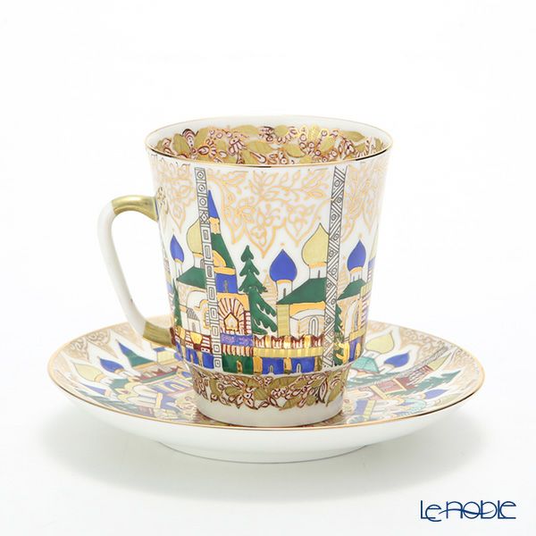 ロシア食器 インペリアル・ポーセリン オールドタイム ティーカップ＆ソーサー（メイ） 165ml