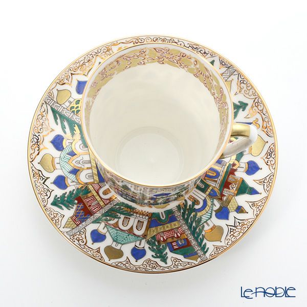 ロシア食器 インペリアル・ポーセリン オールドタイム ティーカップ＆ソーサー（メイ） 165ml