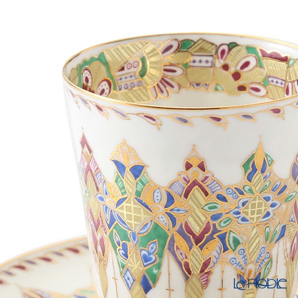 ロシア食器 インペリアル・ポーセリン アラベスク ティーカップ＆ソーサー（メイ） 165ml