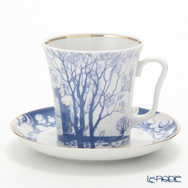 ロシア食器 インペリアル・ポーセリン ナネルリ マグ＆ソーサーセット 360ml