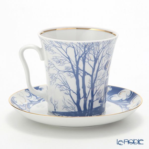 ロシア食器 インペリアル・ポーセリン ナネルリ マグ＆ソーサーセット 360ml