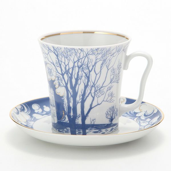 ロシア食器 インペリアル・ポーセリン ナネルリ マグ＆ソーサーセット 360ml