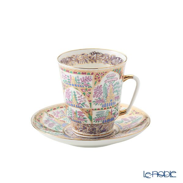 ロシア食器 インペリアル・ポーセリン ジェントルランドスケープ ティーカップ＆ソーサー（メイ） 165ml