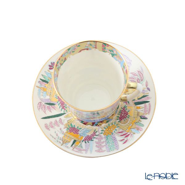 ロシア食器 インペリアル・ポーセリン スプリング ティーカップ＆ソーサー（メイ） 165ml
