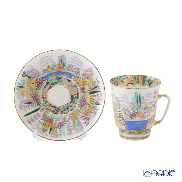 ロシア食器 インペリアル・ポーセリン スプリング ティーカップ＆ソーサー（メイ） 165ml