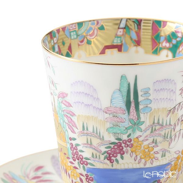 ロシア食器 インペリアル・ポーセリン スプリング ティーカップ＆ソーサー（メイ） 165ml