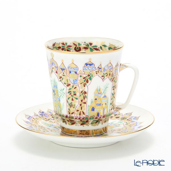 ロシア食器 インペリアル・ポーセリン シェヘラザードパレス ティーカップ＆ソーサー（メイ） 165ml