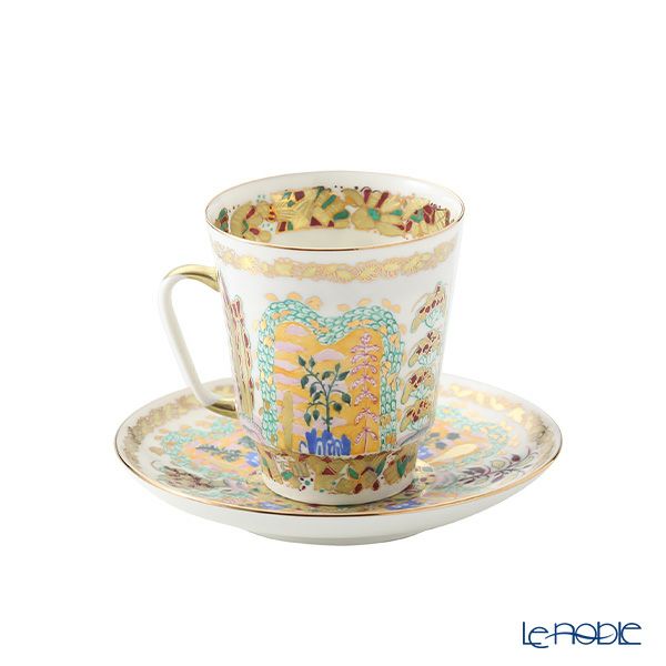 ロシア食器 インペリアル・ポーセリン モーニング ティーカップ＆ソーサー（メイ） 165ml