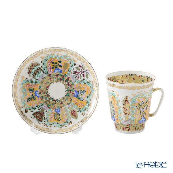 ロシア食器 インペリアル・ポーセリン モーニング ティーカップ＆ソーサー（メイ） 165ml