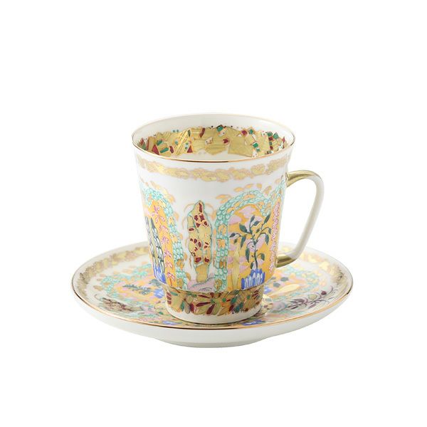 ロシア食器 インペリアル・ポーセリン モーニング ティーカップ＆ソーサー（メイ） 165ml