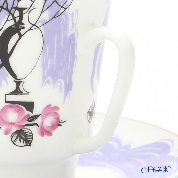 ロシア食器 インペリアル・ポーセリン アフマートヴァ ティーカップ＆ソーサー（メイ） 165ml