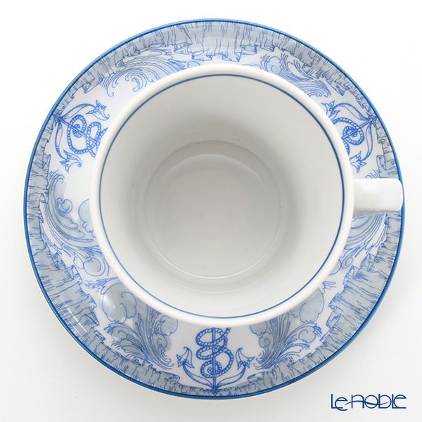 ロシア食器 インペリアル・ポーセリン ブリガンティン マグ＆ソーサーセット 360ml