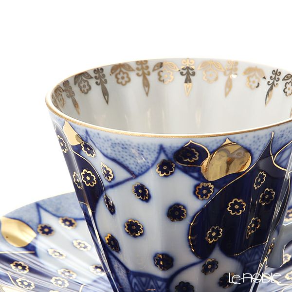 ロシア食器 インペリアル・ポーセリン ロシアンドームズ ティーカップ＆ソーサー 250ml （ラジアル）