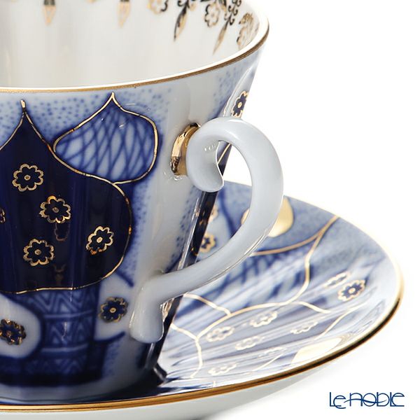 ロシア食器 インペリアル・ポーセリン ロシアンドームズ ティーカップ＆ソーサー 250ml （ラジアル）