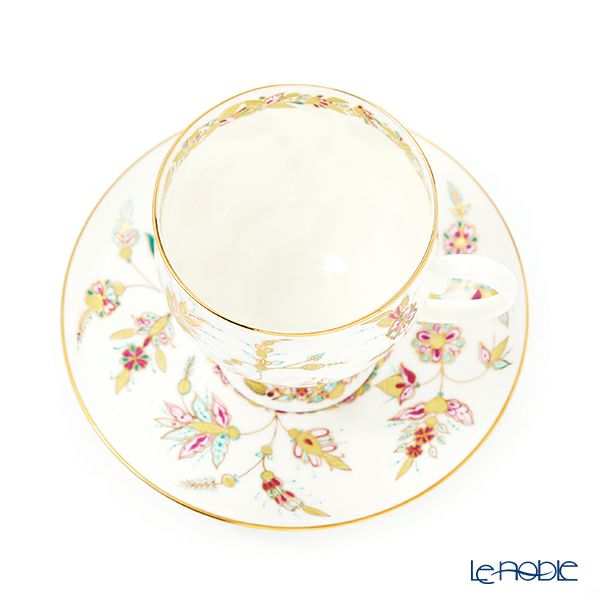 ロシア食器 インペリアル・ポーセリン ゴールデントウィッグ カップ＆ソーサー160ml