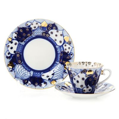 ロシア食器 インペリアル・ポーセリン ロシアンドームズ 3ピースセット