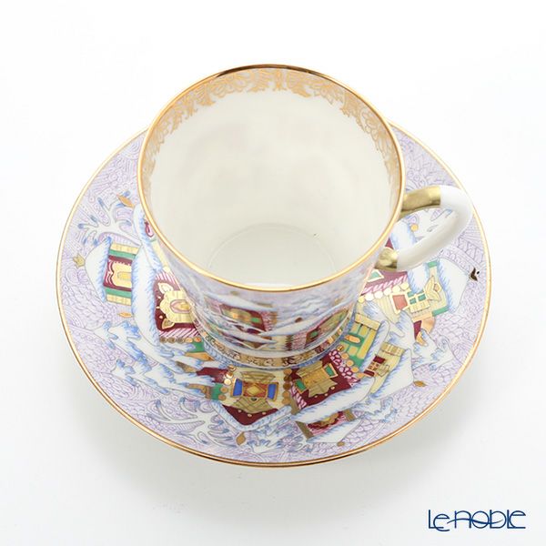 ロシア食器 インペリアル・ポーセリン ウインターデイ デミタスカップ＆ソーサー 80ml