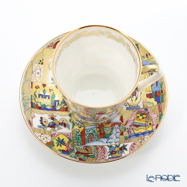 ロシア食器 インペリアル・ポーセリン フェアリーテイル デミタスカップ＆ソーサー 80ml