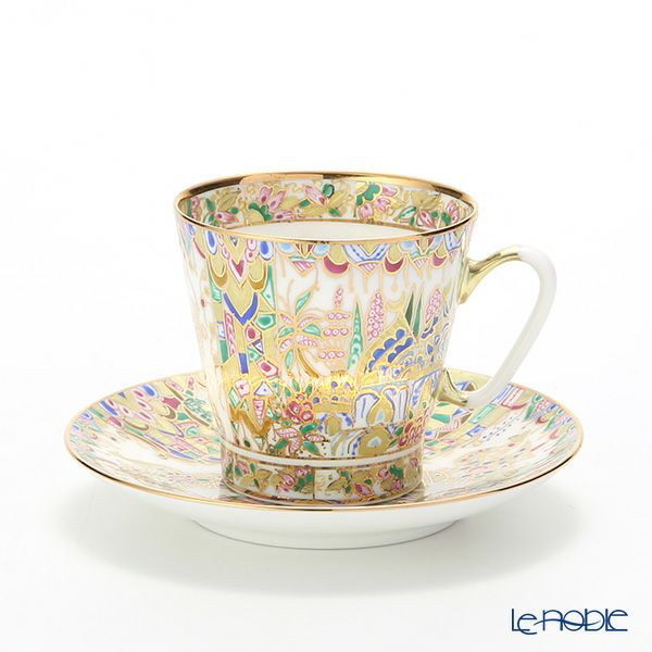 ロシア食器 インペリアル・ポーセリン オリエンタルギフト デミタスカップ＆ソーサー 80ml