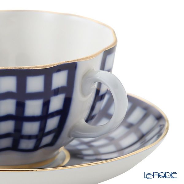 ロシア食器 インペリアル・ポーセリン クアトロ ティーカップ＆ソーサー 250ml