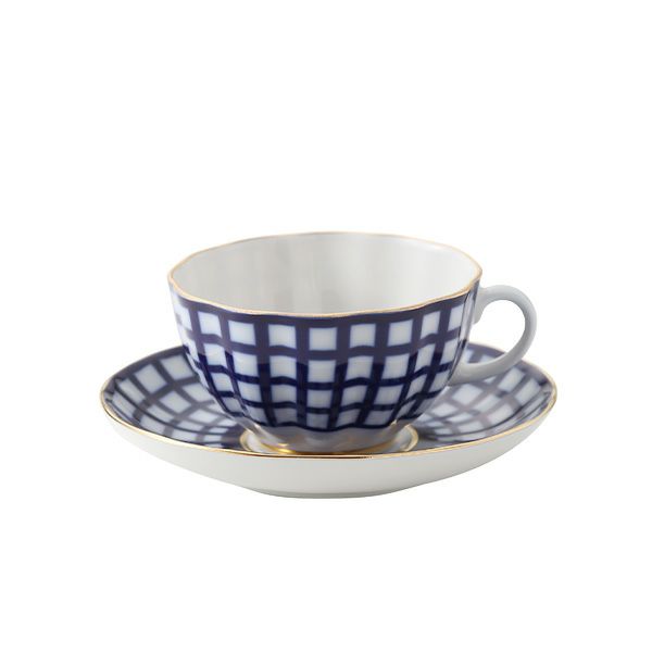 ロシア食器 インペリアル・ポーセリン クアトロ ティーカップ＆ソーサー 250ml