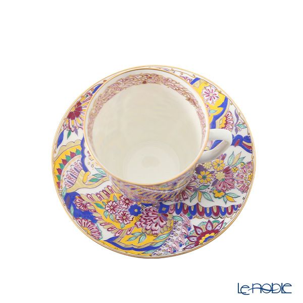 ロシア食器 インペリアル・ポーセリン ブライト パターン ティーカップ＆ソーサー（メイ） 165ml