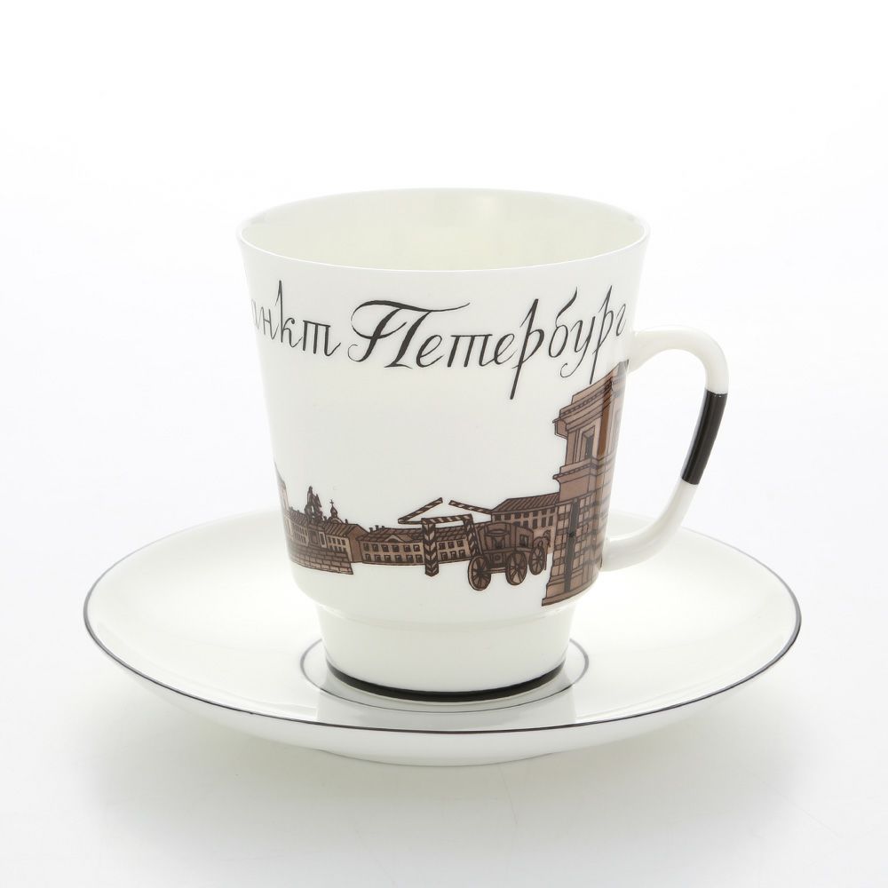 ロシア食器 インペリアル・ポーセリン サンクトペテルブルグ カップ＆ソーサー No.4