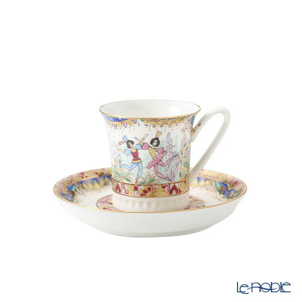 ロシア食器 インペリアル・ポーセリン ロシアンバレエ コーヒーカップ＆ソーサー 70ml デミタス／エスプレッソ用