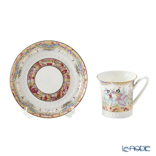 ロシア食器 インペリアル・ポーセリン ロシアンバレエ コーヒーカップ＆ソーサー 70ml デミタス／エスプレッソ用