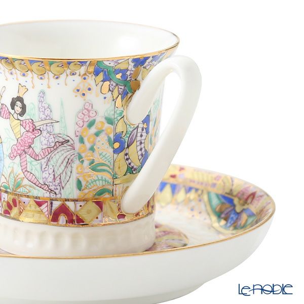 ロシア食器 インペリアル・ポーセリン ロシアンバレエ コーヒーカップ＆ソーサー 70ml デミタス／エスプレッソ用