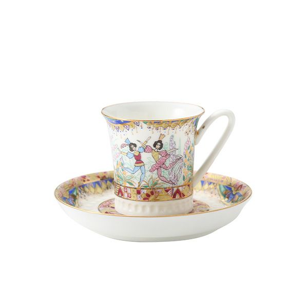 ロシア食器 インペリアル・ポーセリン ロシアンバレエ コーヒーカップ＆ソーサー 70ml デミタス／エスプレッソ用