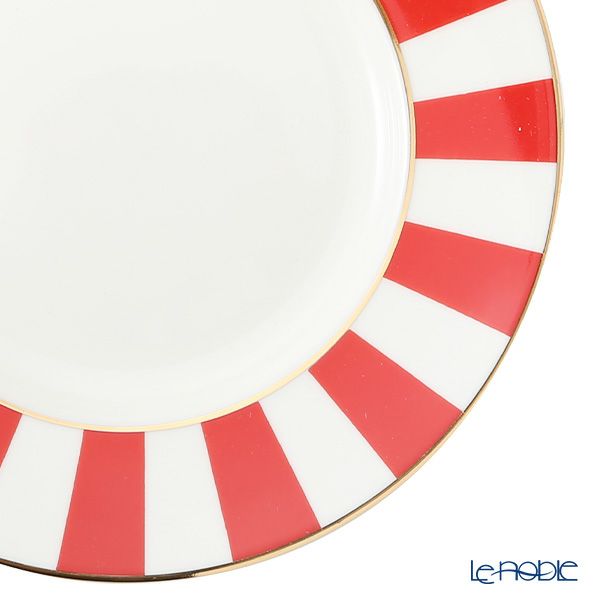 ロシア食器 インペリアル・ポーセリン インペリアルストライプ 3ピースセット レッド 180ml