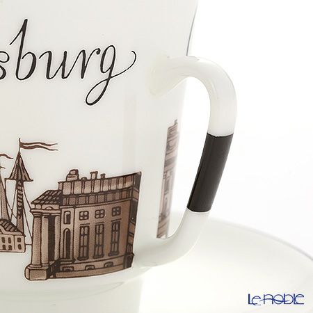 ロシア食器 インペリアル・ポーセリン サンクトペテルブルグ カップ＆ソーサー No.5 ミハイロフスキー城