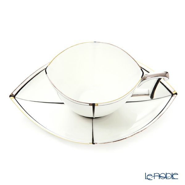 ロシア食器 インペリアル・ポーセリン Art-studio collection アーク（Ark） ティーカップ＆ソーサー 370ml