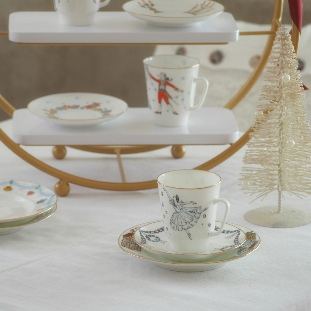 ロシア食器 インペリアル・ポーセリン バレエコレクション 3ピースセット ジゼル