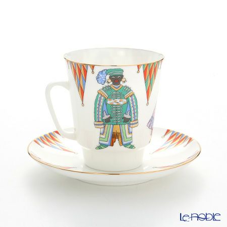 ロシア食器 インペリアル・ポーセリン バレエコレクション 3ピースセット ペトルーシュカ