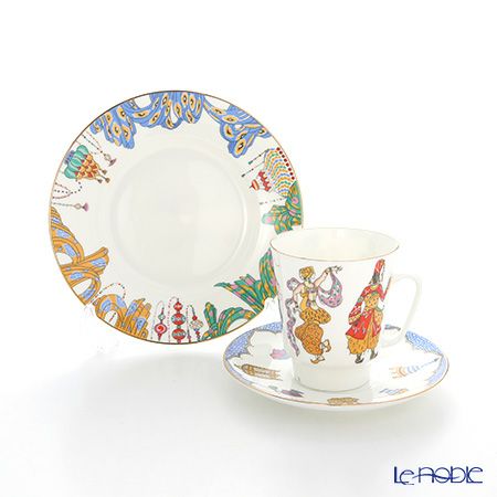 ロシア食器 インペリアル・ポーセリン バレエコレクション 3ピースセット シェヘラザード