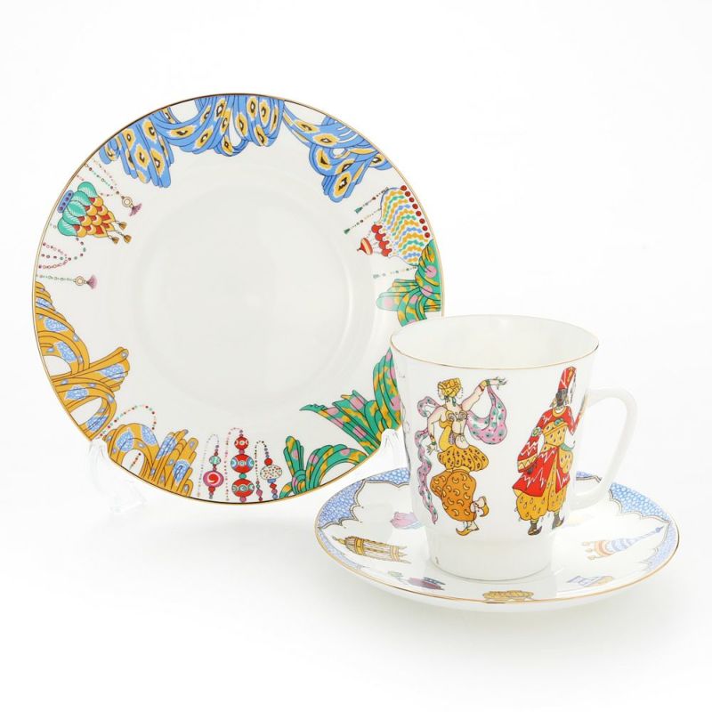 ロシア食器 インペリアル・ポーセリン バレエコレクション 3ピースセット シェヘラザード