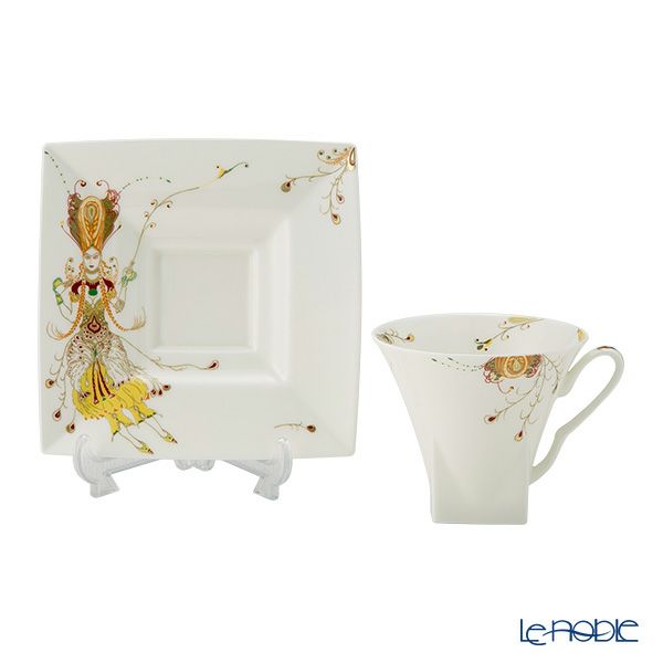 ロシア食器 インペリアル・ポーセリン バレエコレクション 火の鳥 ティーカップ＆ソーサー