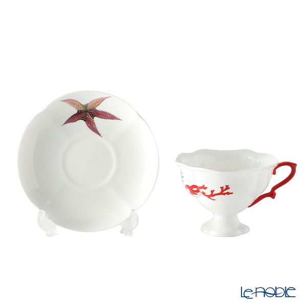 ロシア食器 インペリアル・ポーセリン シートレジャーズ ティーカップ＆ソーサー 220ml スターフィッシュ